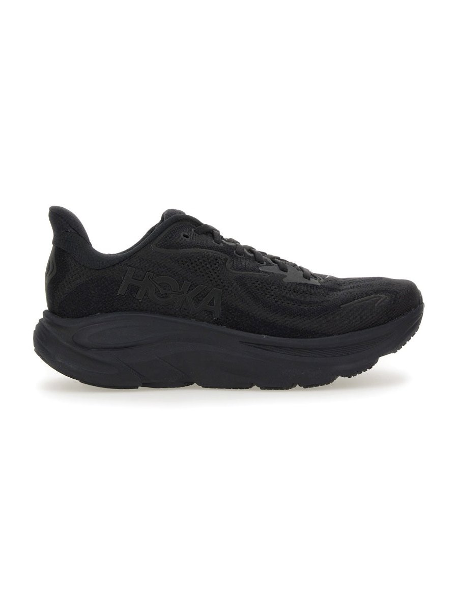 Hoka Clifton 10 Sneaker — Black, view 4