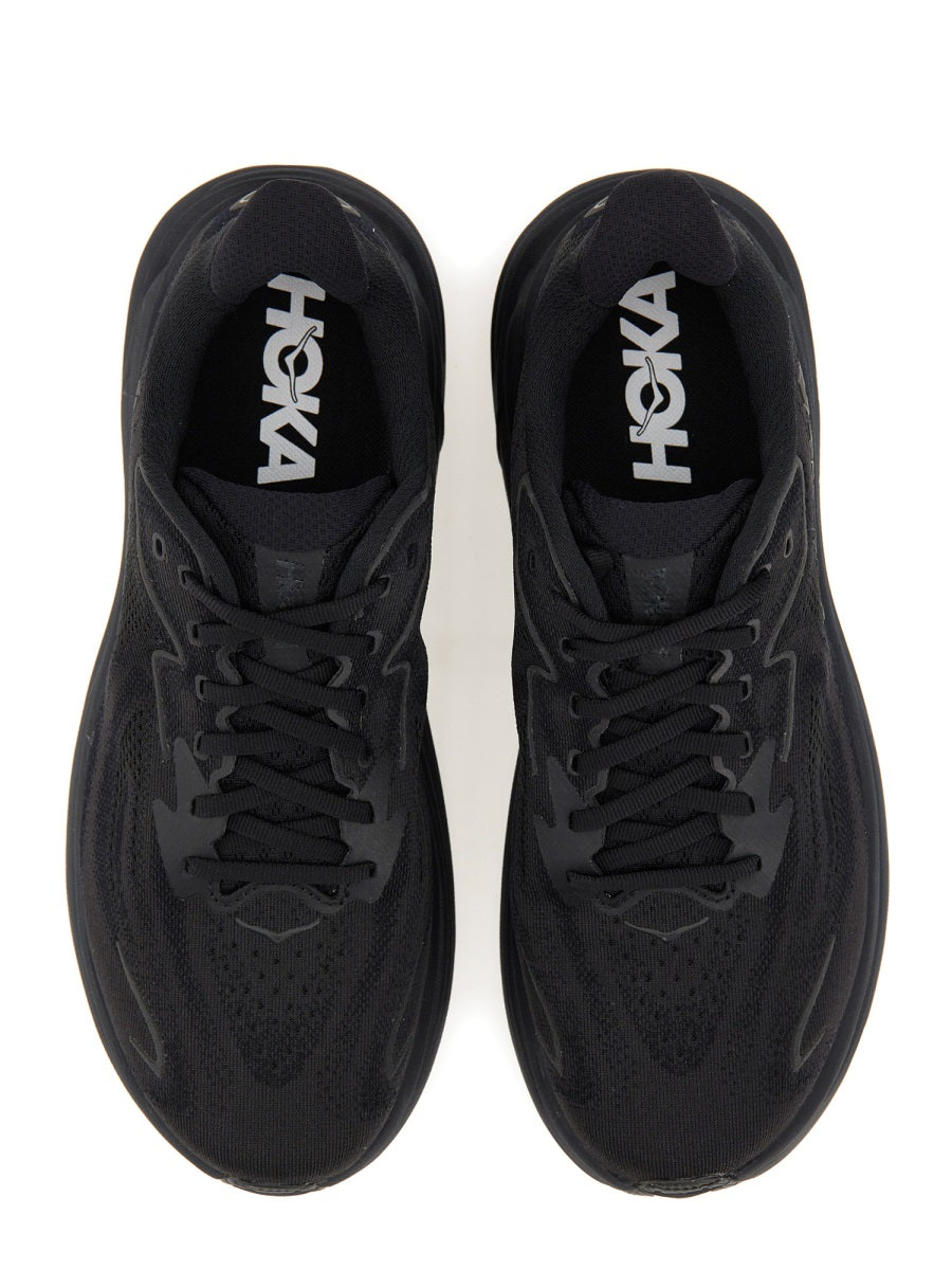 Hoka Clifton 10 Sneaker — Black, view 6