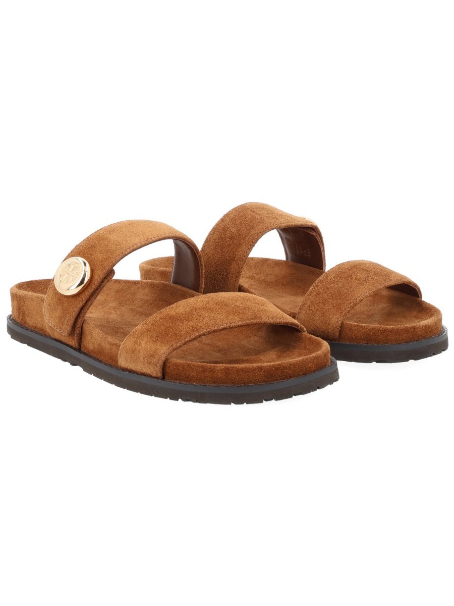 Tory Burch Romy Sandals — Beige, view 6