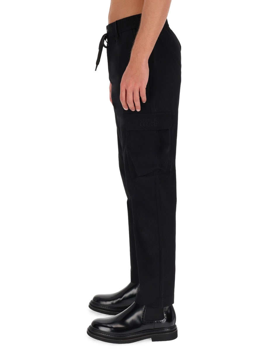 Versace Jeans Couture Technical Polyester Cargo Pants — Black by Versace Jeans Couture