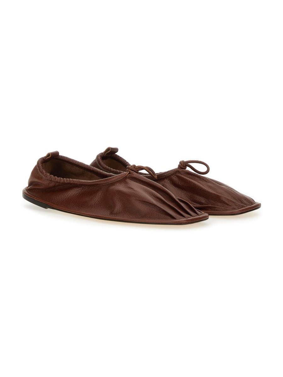 Hereu Dancer Puntera Flat — Brown by Hereu
