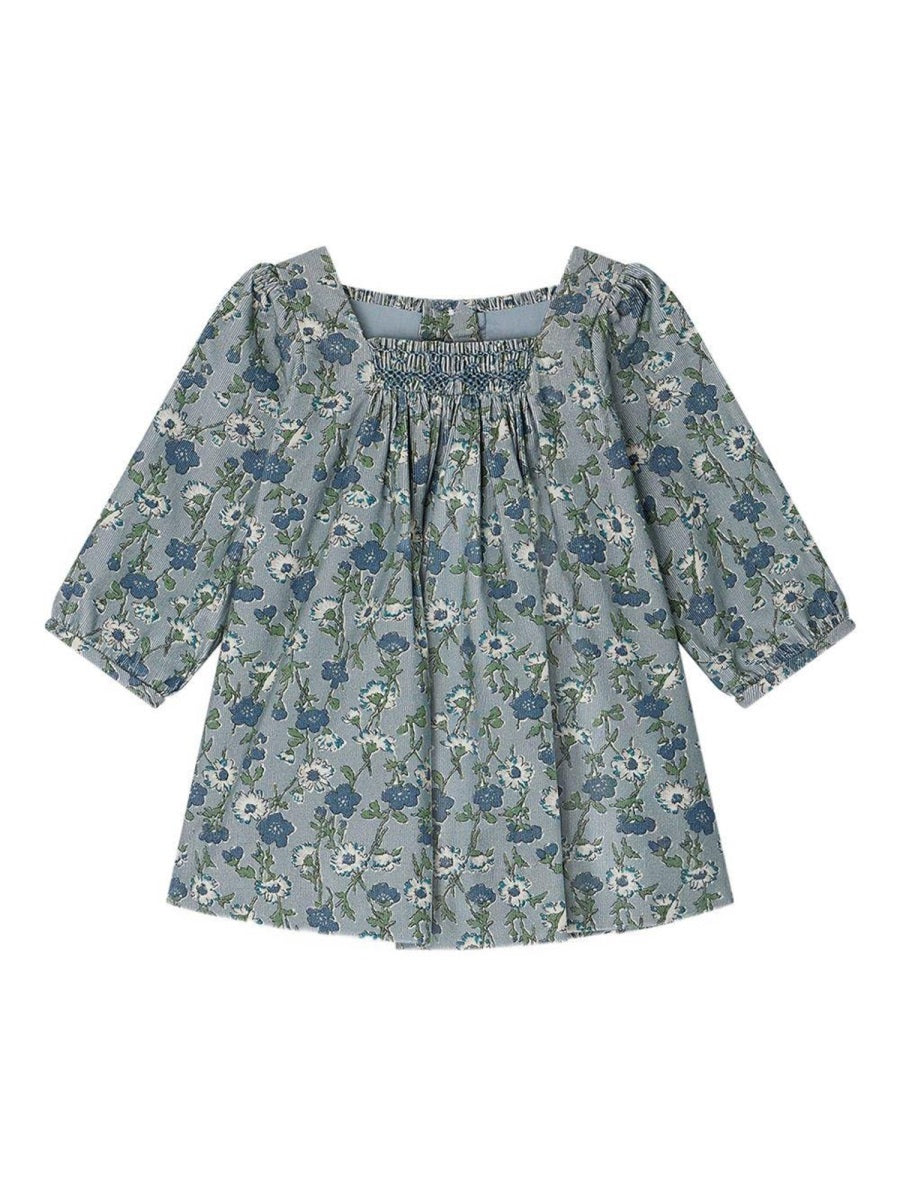 Bonpoint Cotton Dress — Green, view 2