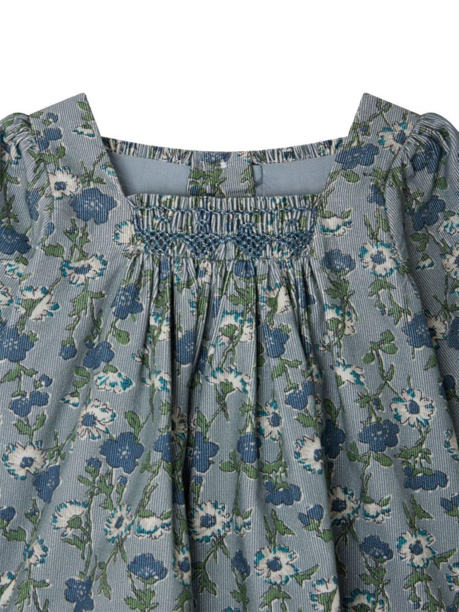 Bonpoint Cotton Dress — Green, view 3