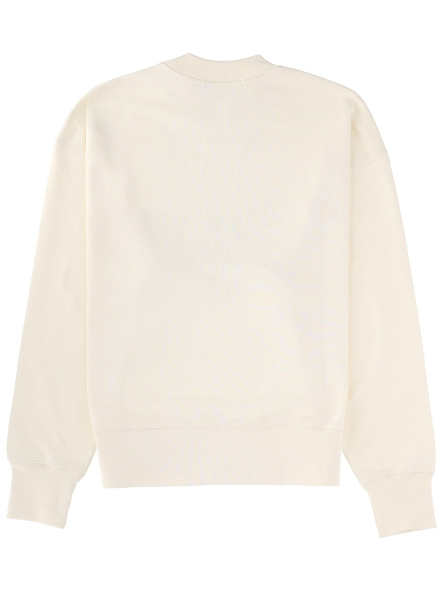 MSGM Follow The Rabbit Graphic Sweatshirt — White, view 2