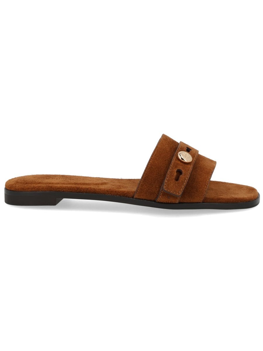 Tory Burch Romy Sandal — Brown, view 5