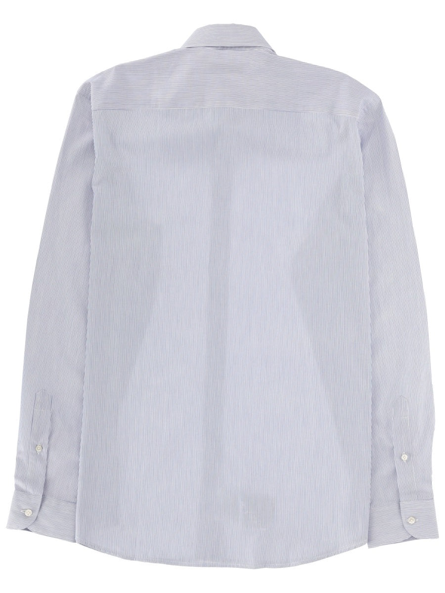 Fay Oxford Cotton Shirt — Blue, view 2