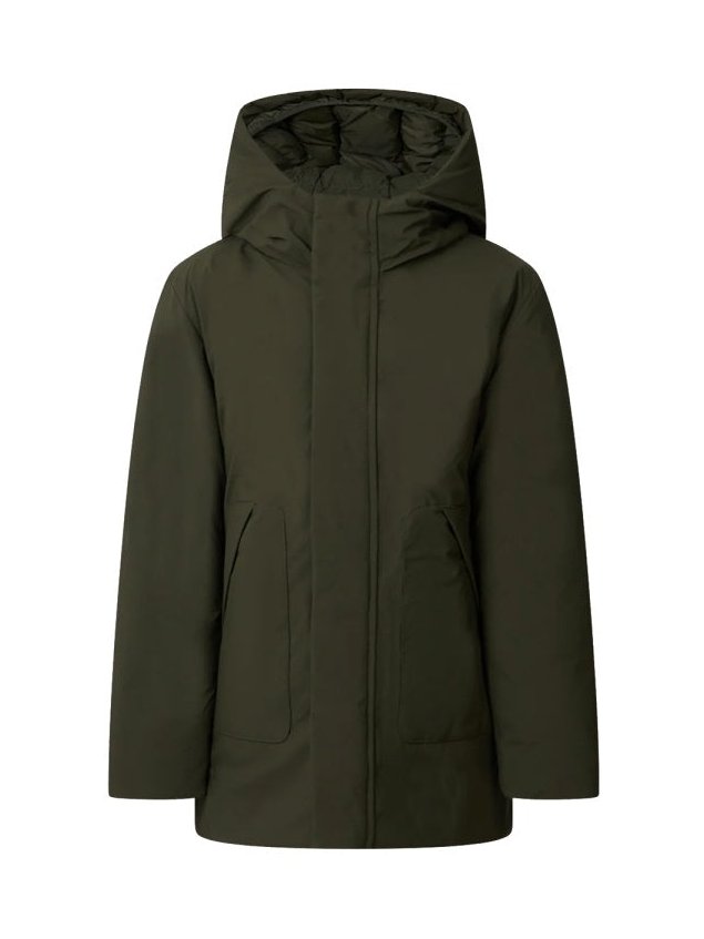 Save The Duck Hooded Polyester Raincoat — Green by Save The Duck