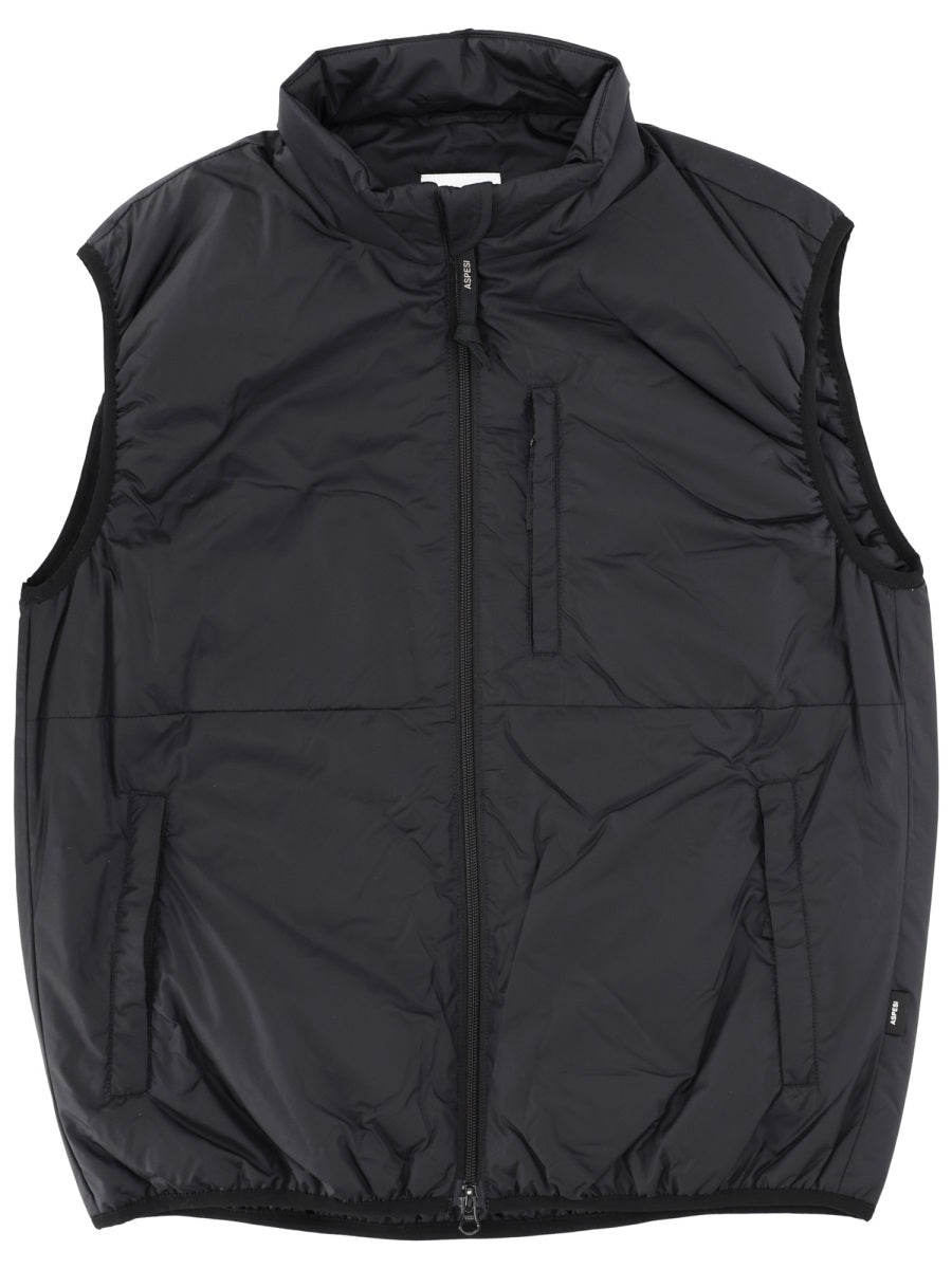 Aspesi Polyamide Vest — Black by Aspesi