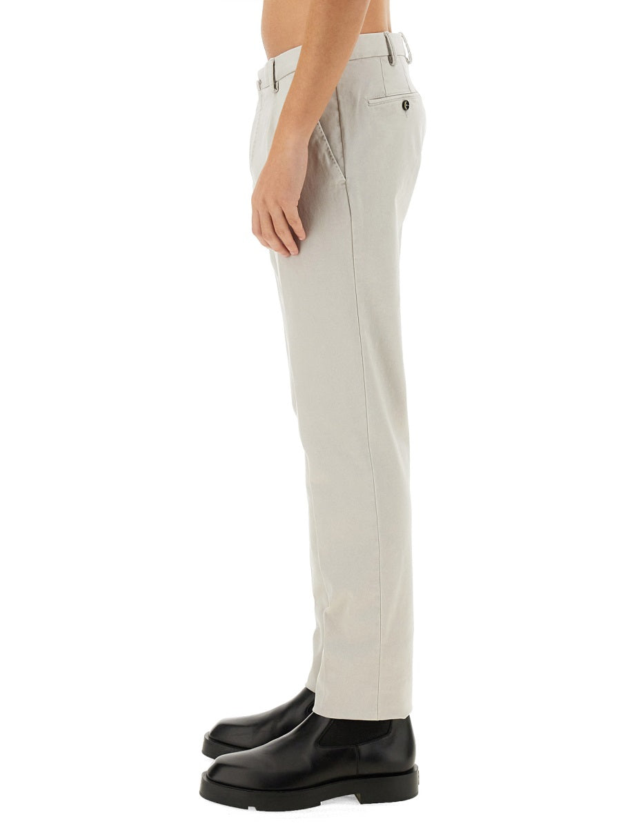 Pt Torino Cotton Trousers — Ivory, view 4