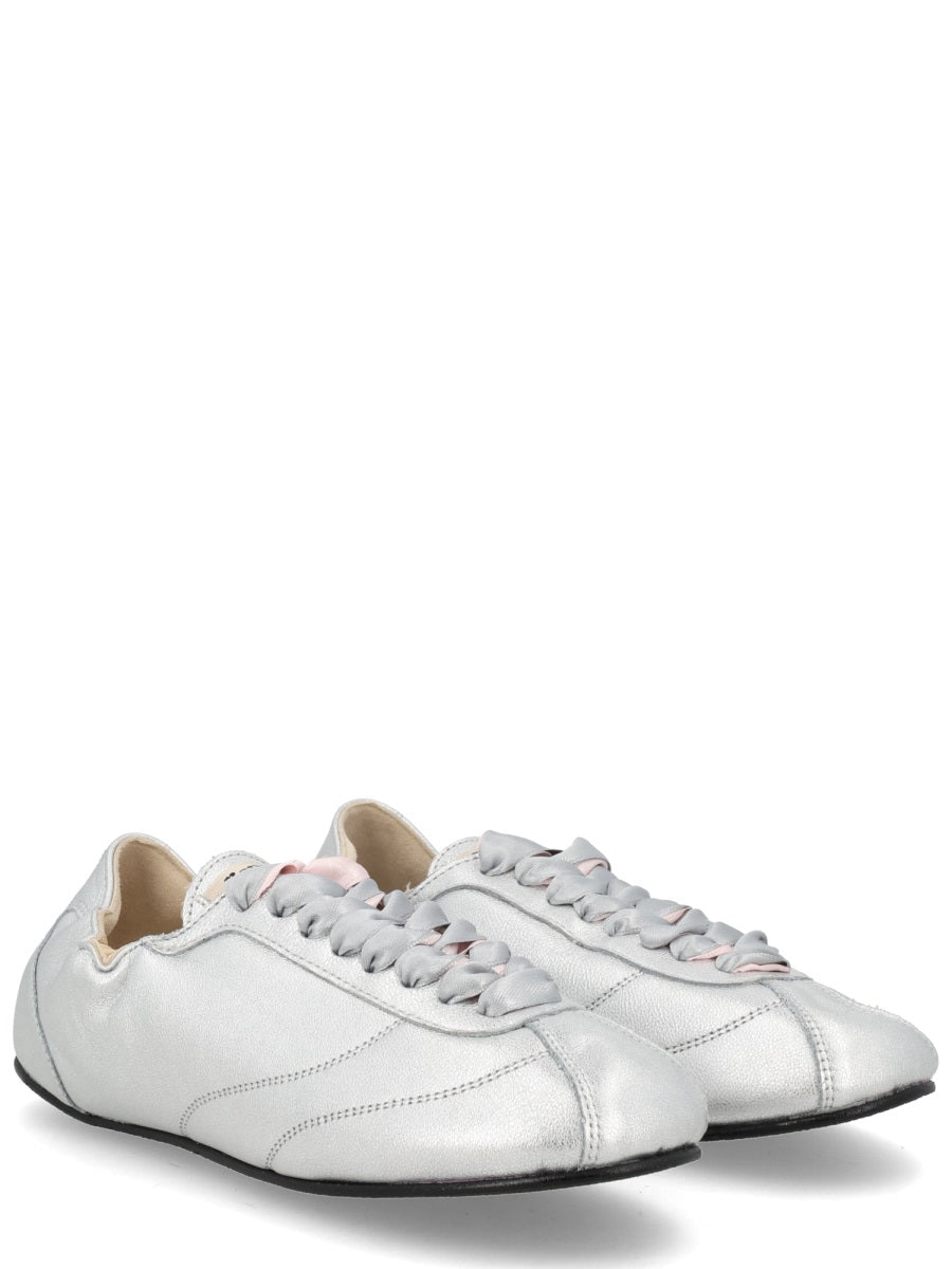 Repetto Tennis Sneaker — Silver, view 6
