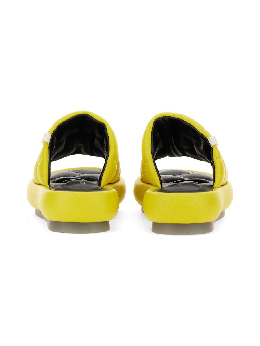 Premiata Lamb Leather Sandal — Yellow, view 4