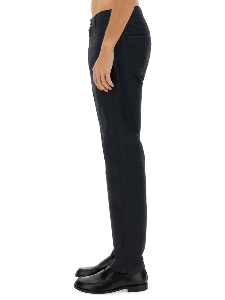Aspesi 100% Cotton Chino Pants — Blue, view 4