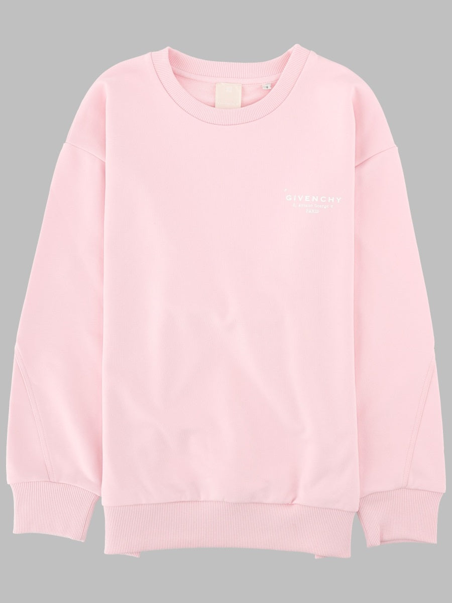 Givenchy Logo-Embroidered Cotton Sweatshirt — Pink by Givenchy