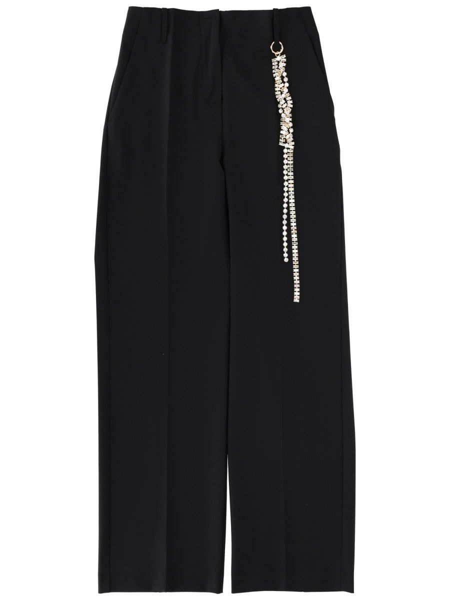 Circus Hotel Virgin Wool Tailored Trousers — Black by Circus Hotel