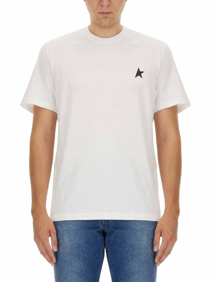 Golden Goose Cotton T-Shirt — White, view 3