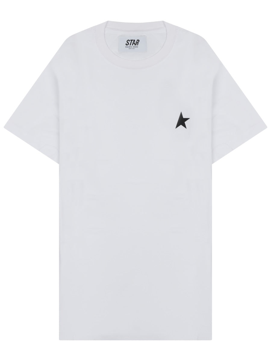 Golden Goose Cotton T-Shirt — White, view 4