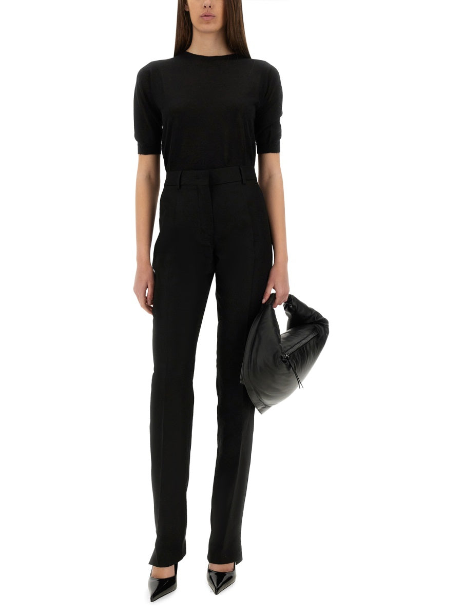 Sportmax Viscose Blend Trousers — Black, view 3