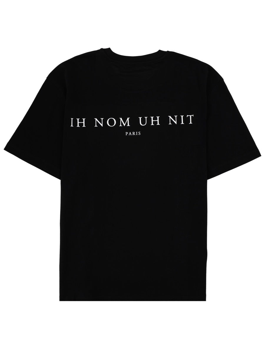 Ih Nom Uh Nit Printed Cotton T-Shirt — Black, view 2