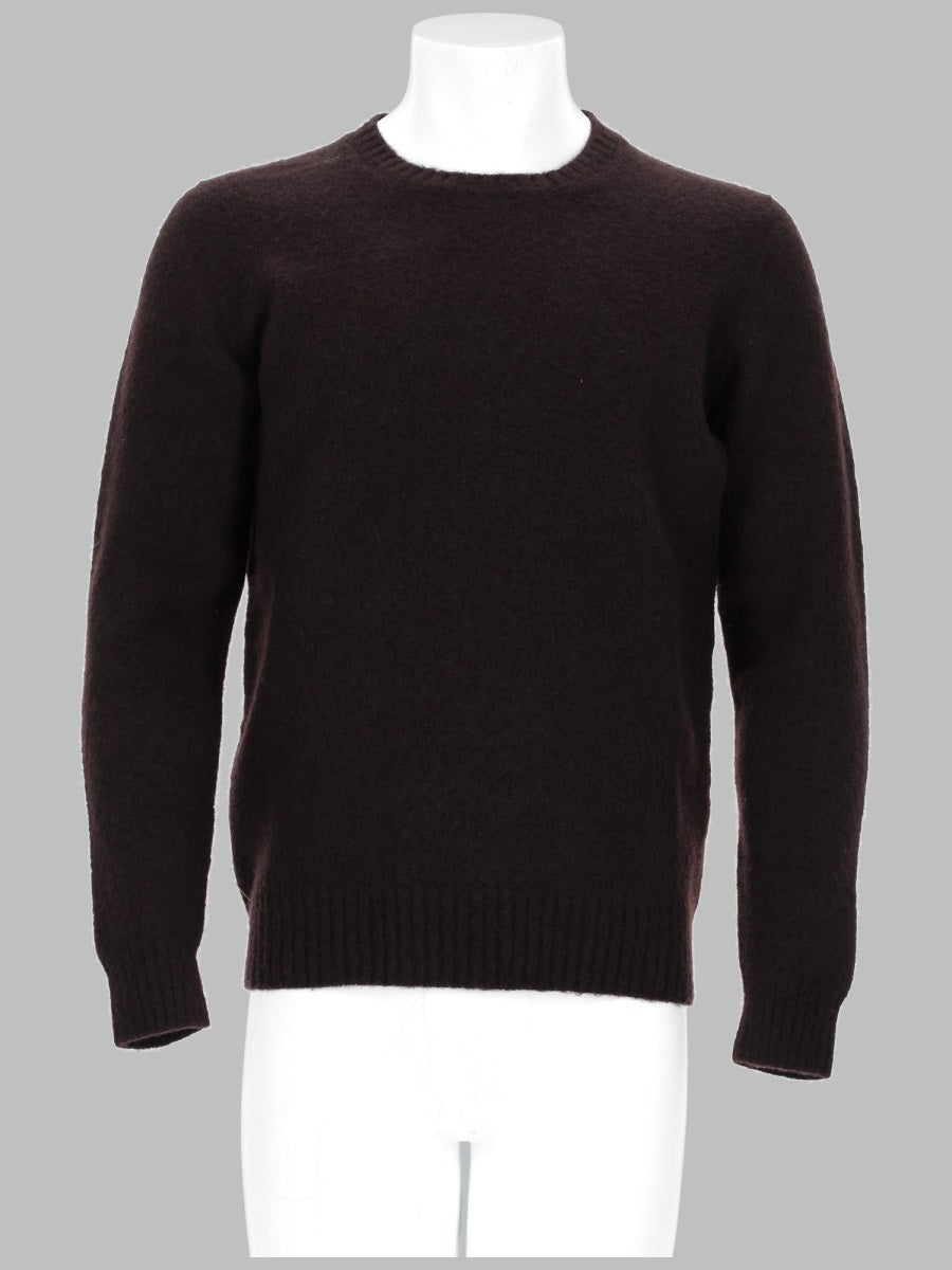 Drumohr Lambswool Sweater — Brown by Drumohr