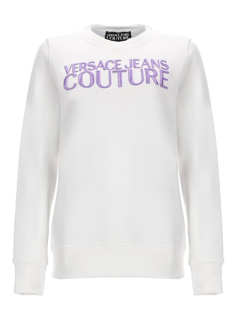 Versace Jeans Couture Cotton Jersey Sweatshirt — White by Versace Jeans Couture