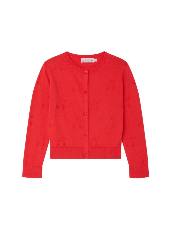 Bonpoint Lysia Cardigan — Red by Bonpoint