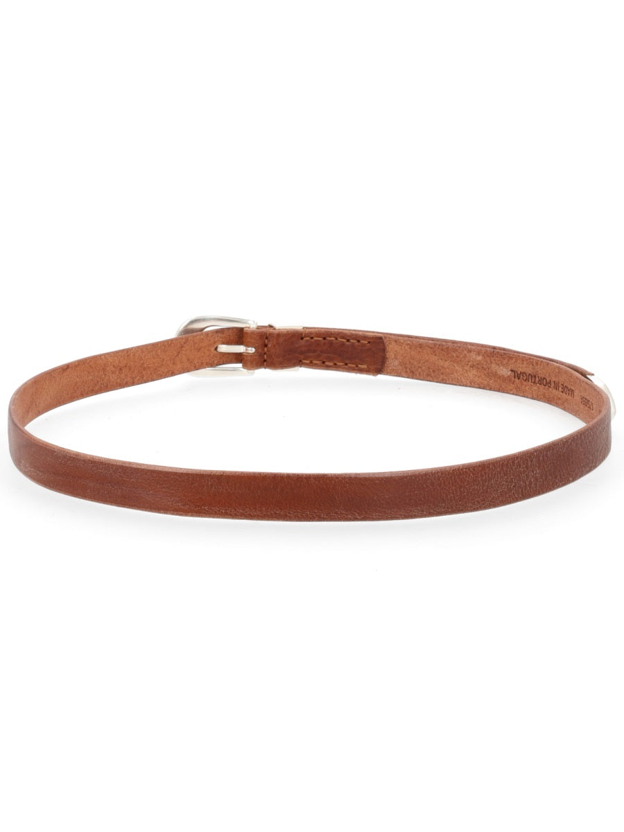 Our Legacy Smooth Cow Leather Belt — Brown by Our Legacy