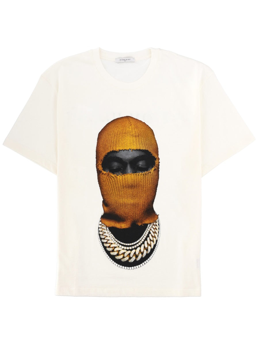 Ih Nom Uh Nit Printed Cotton T-Shirt — White by Ih Nom Uh Nit