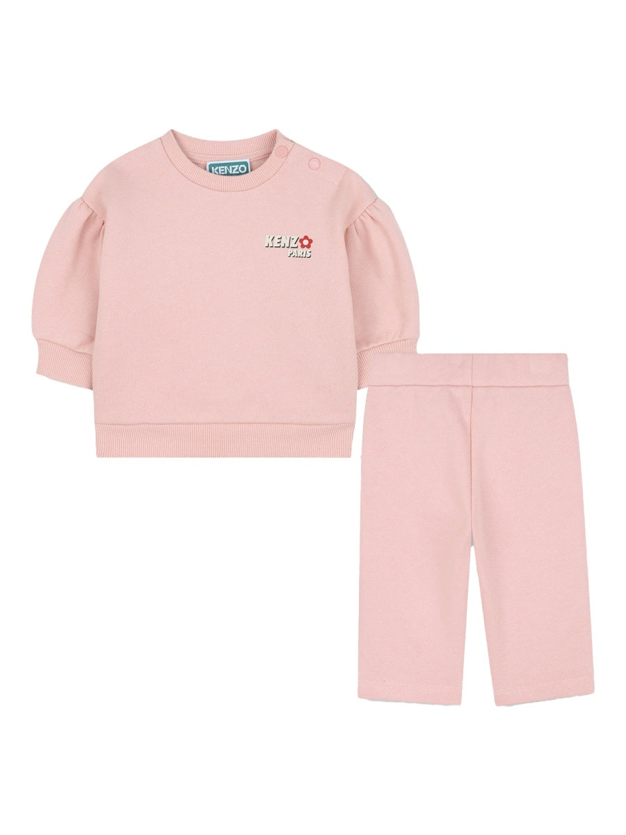 Kenzo 100% Cotton Sweatshirt and Pants Set — Pink by Kenzo