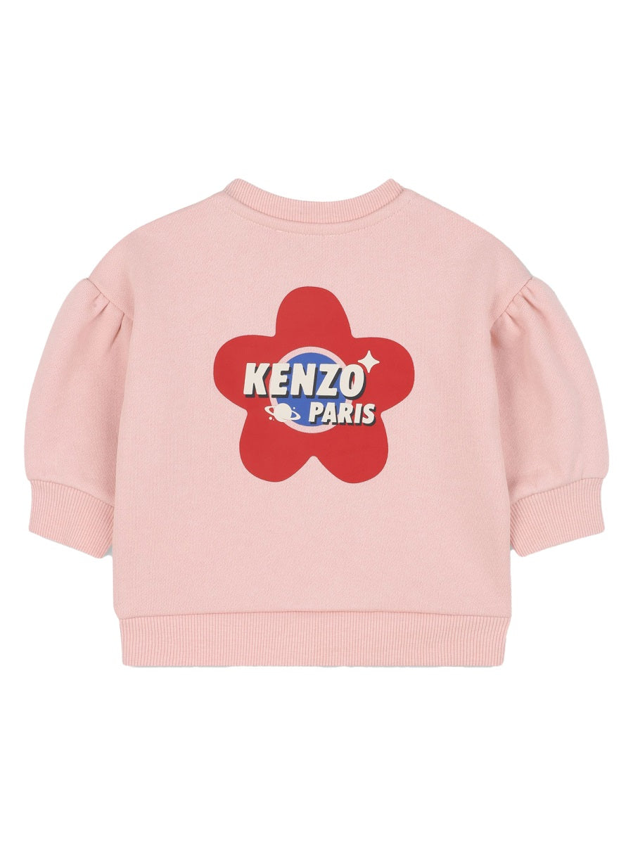 Kenzo 100% Cotton Sweatshirt and Pants Set — Pink, view 4