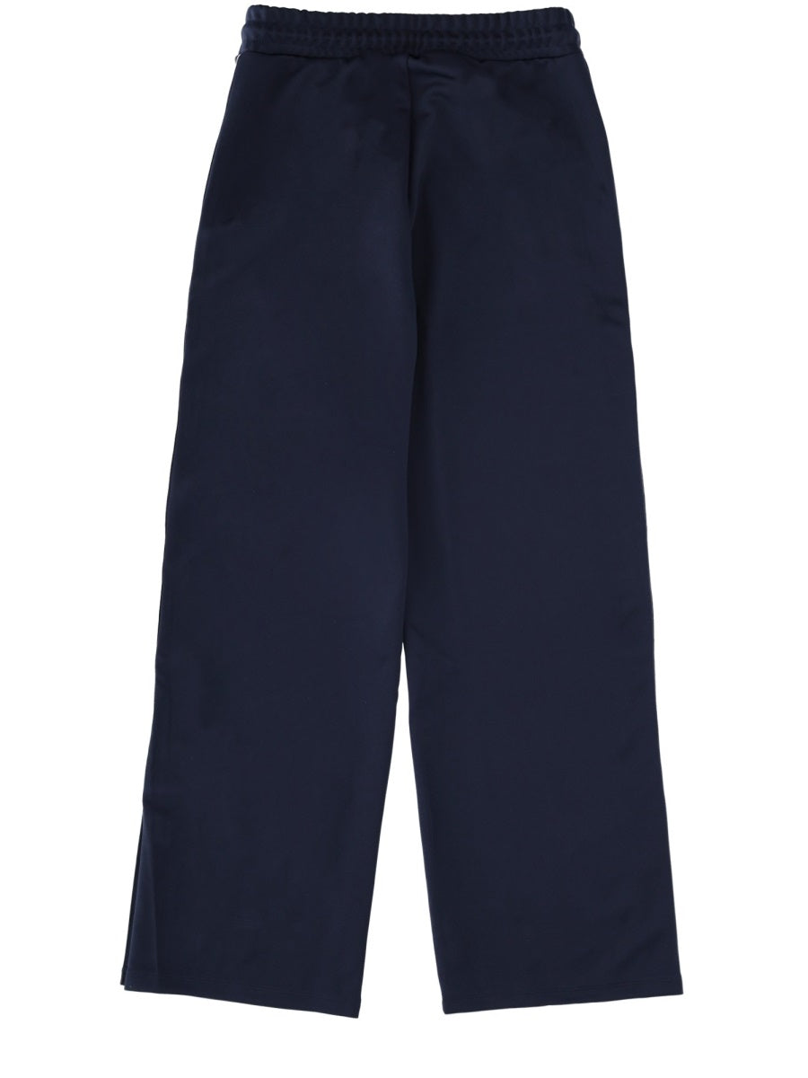Michael Michael Kors Logo-Print Recycled Polyester Joggers — Blue, view 2