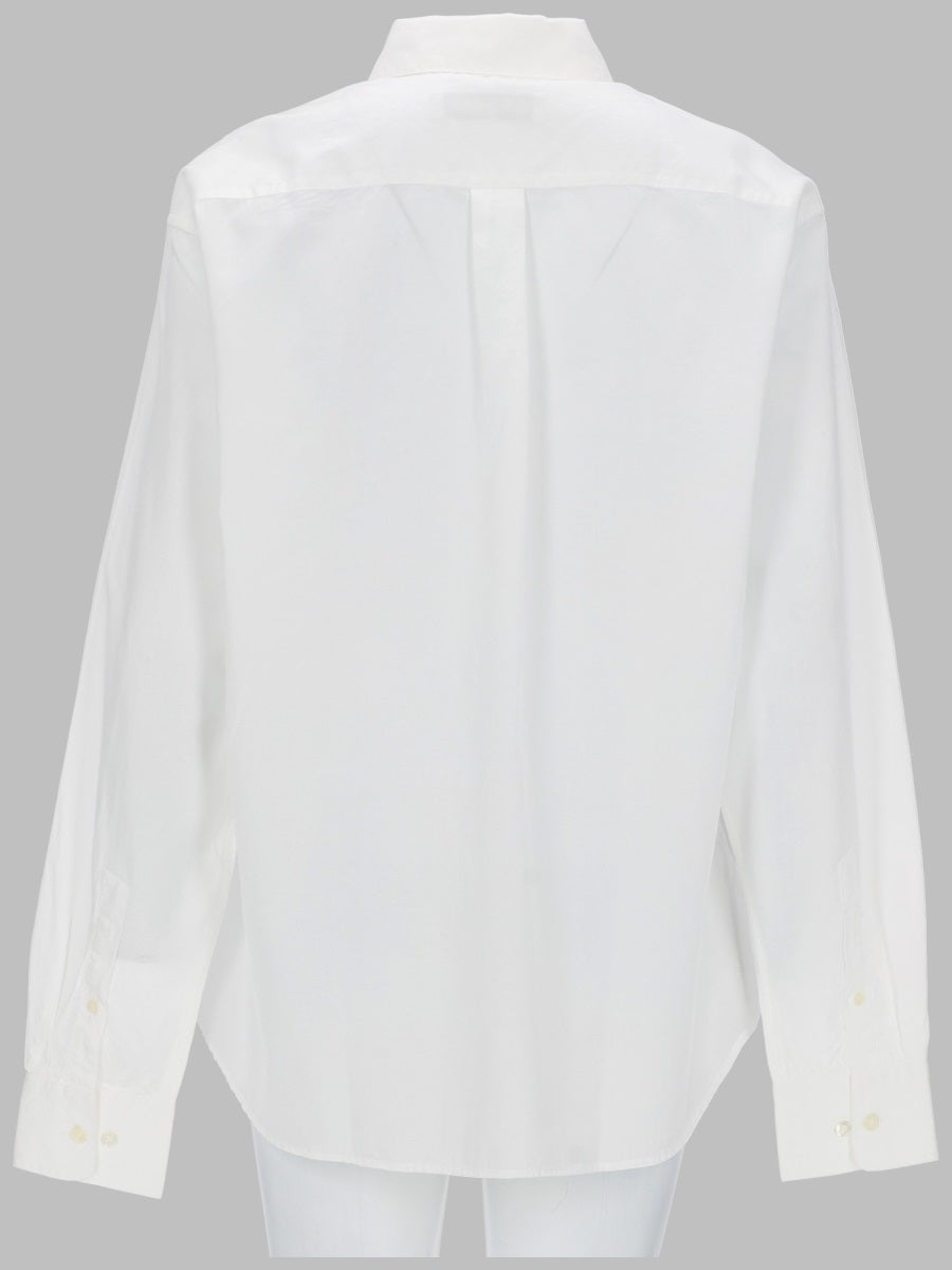 Our Legacy Lyocell Cotton Blend Shirt — White, view 2