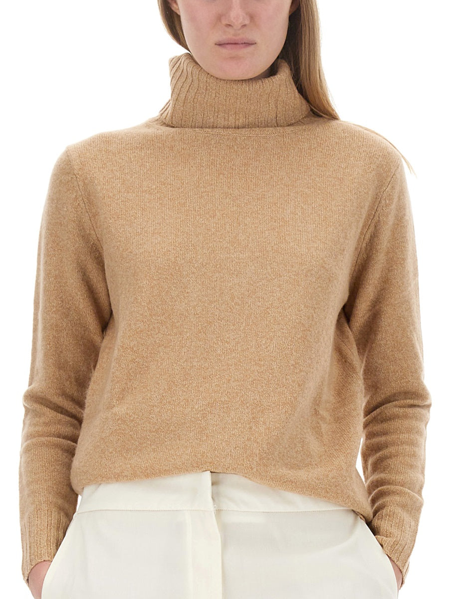 Aspesi Wool Jersey Sweater — Beige by Aspesi