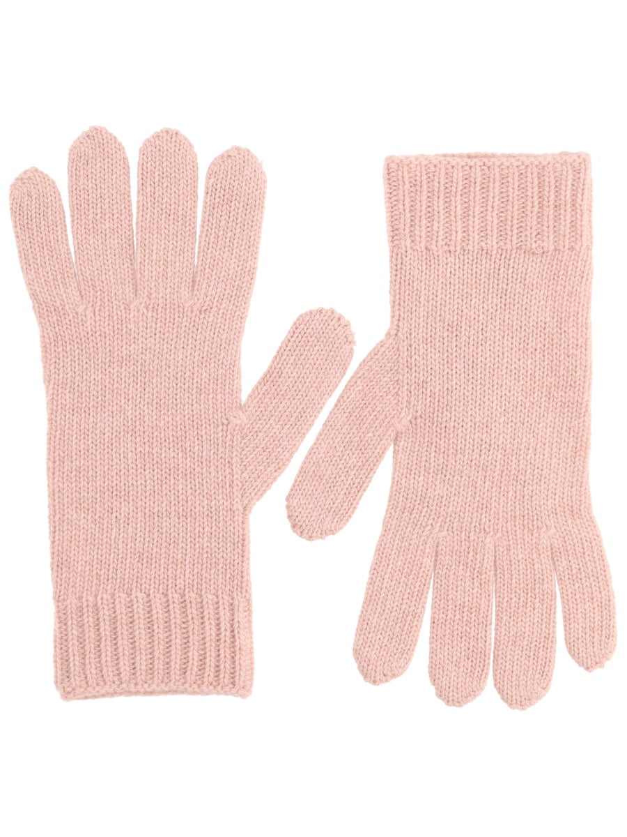Vivienne Westwood Orb Embroidery Cashmere Gloves — Beige, view 2