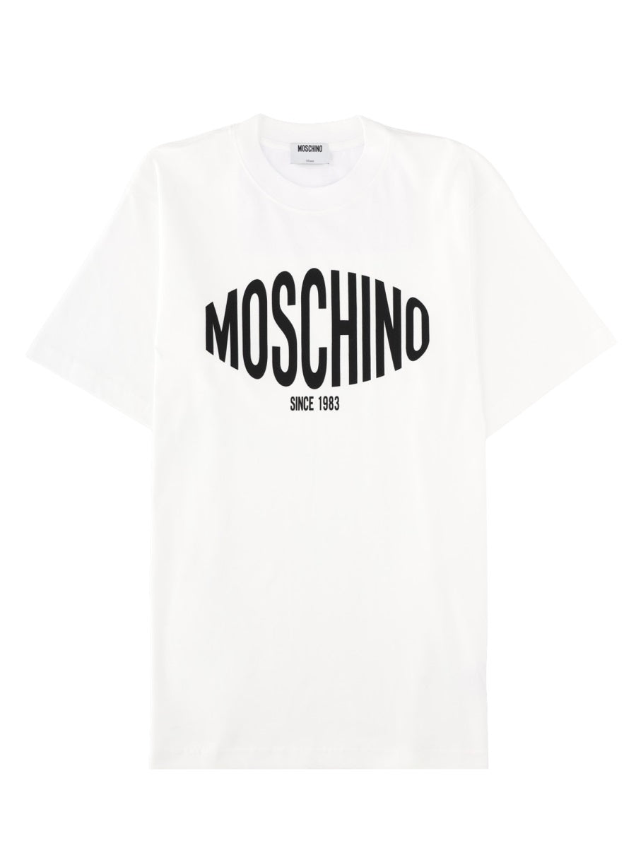 Moschino Logo Cotton T-Shirt — White by Moschino