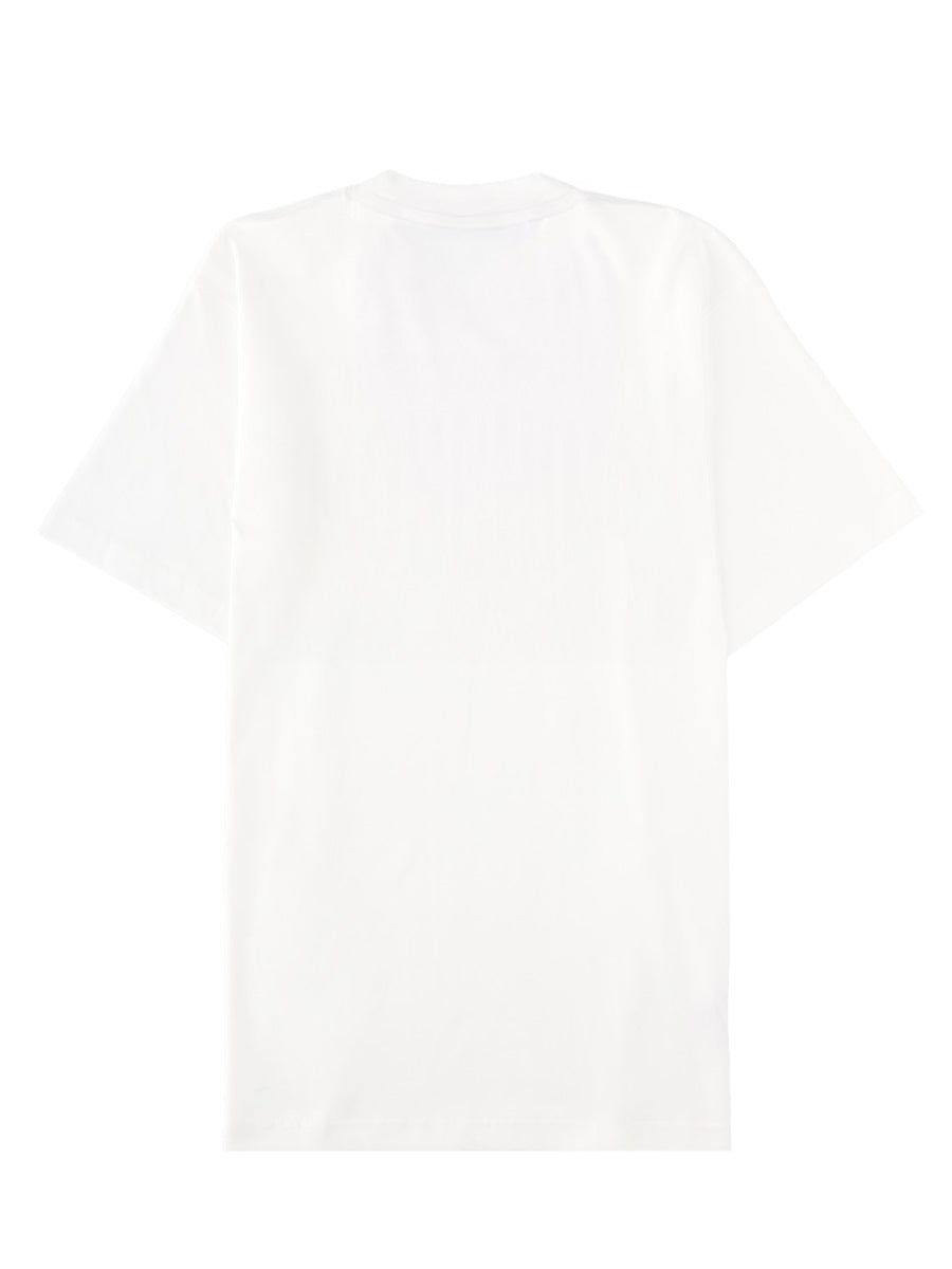 Moschino Logo Cotton T-Shirt — White, view 2