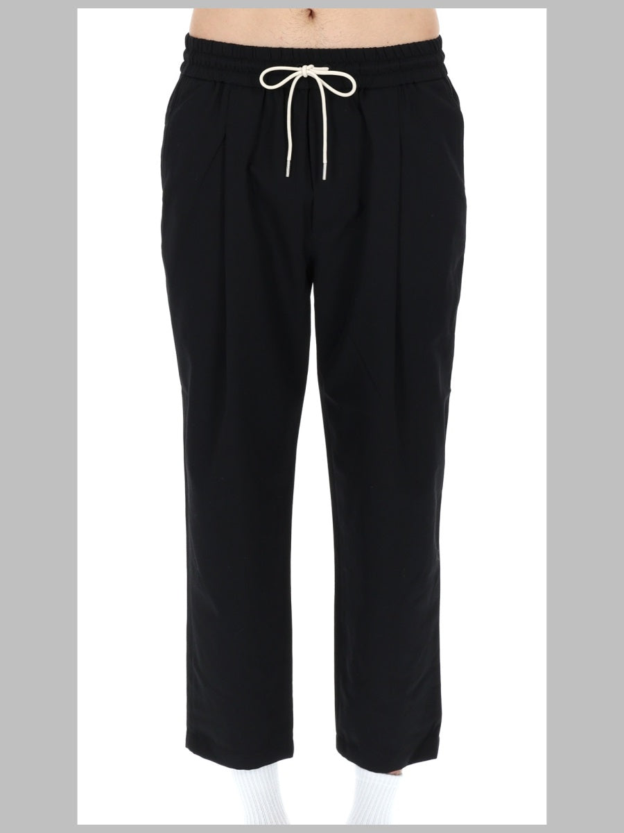 DrôLe De Monsieur Virgin Wool Blend Cropped Trousers — Black by Drole De Monsieur