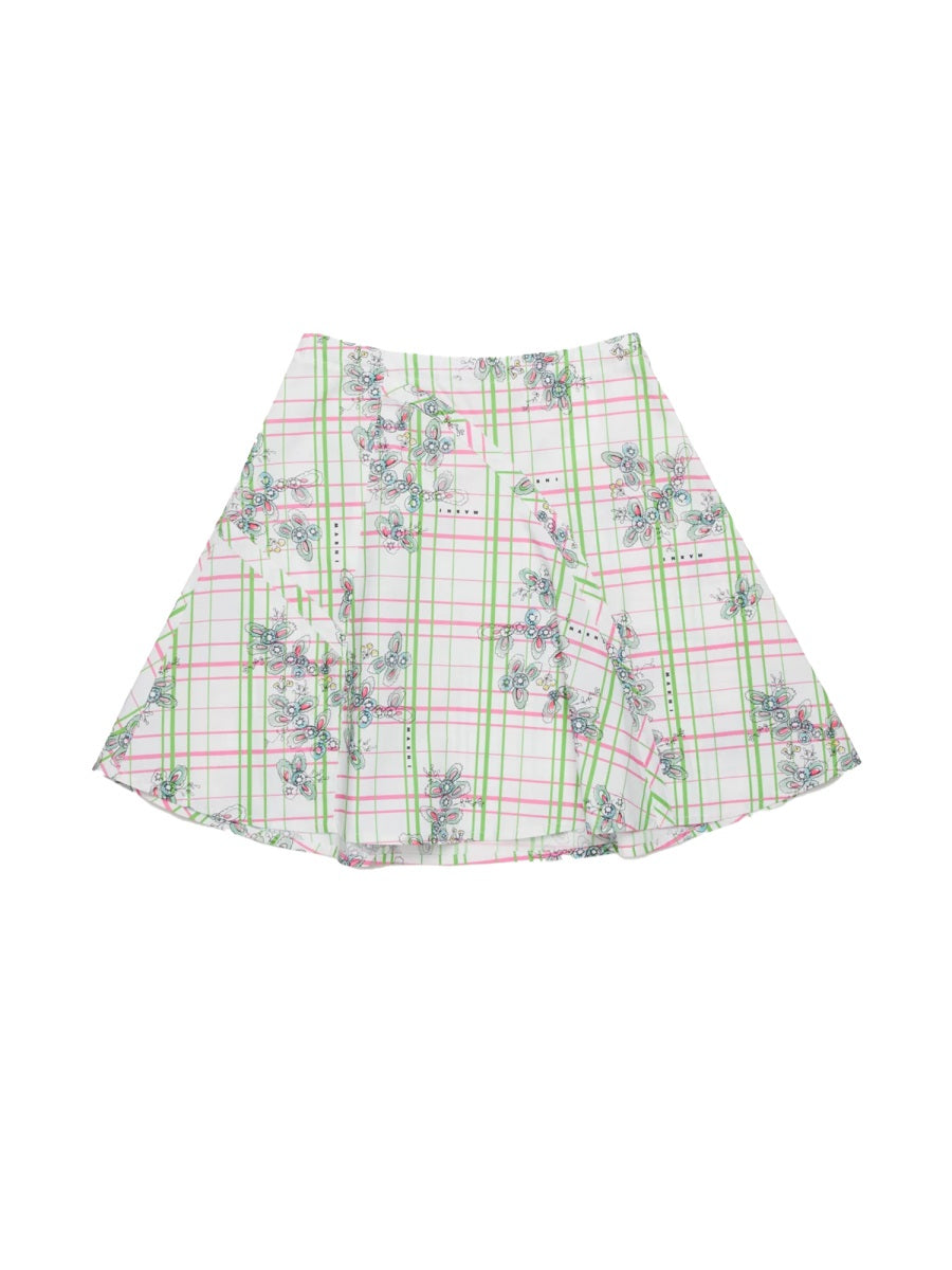 Marni Structured Cotton Skirt — Yellow by Marni