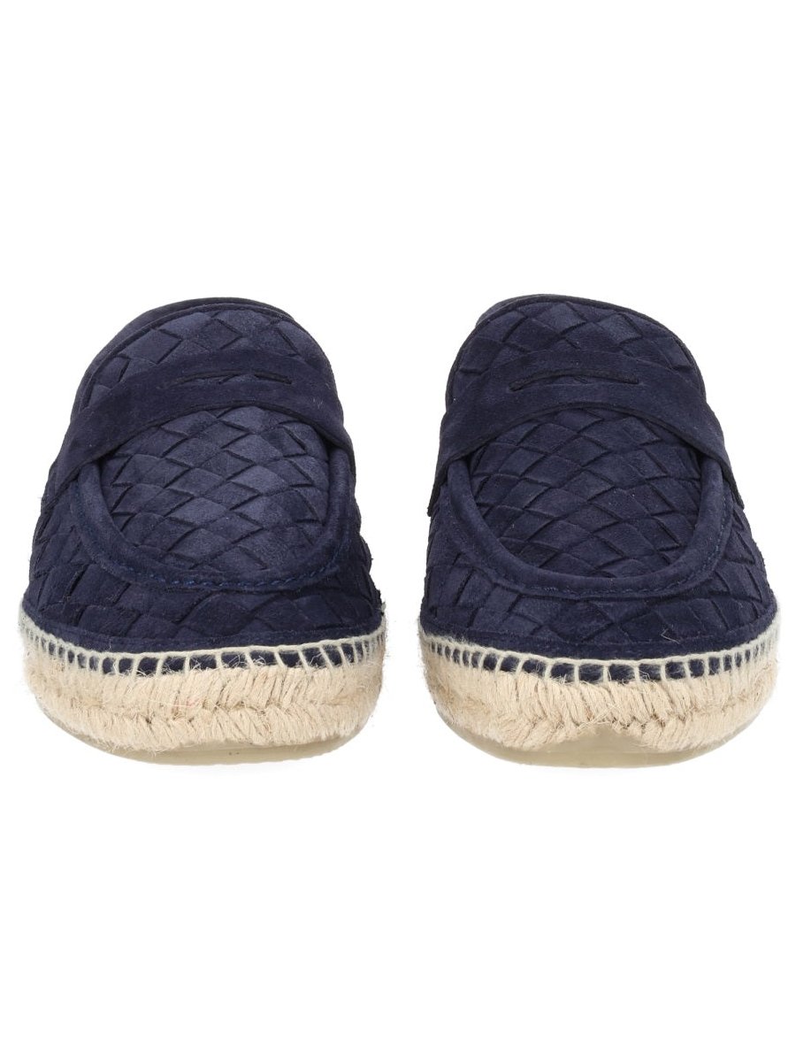 CastañEr Bovine Leather Moccasin Loafer — Blue by Castaner