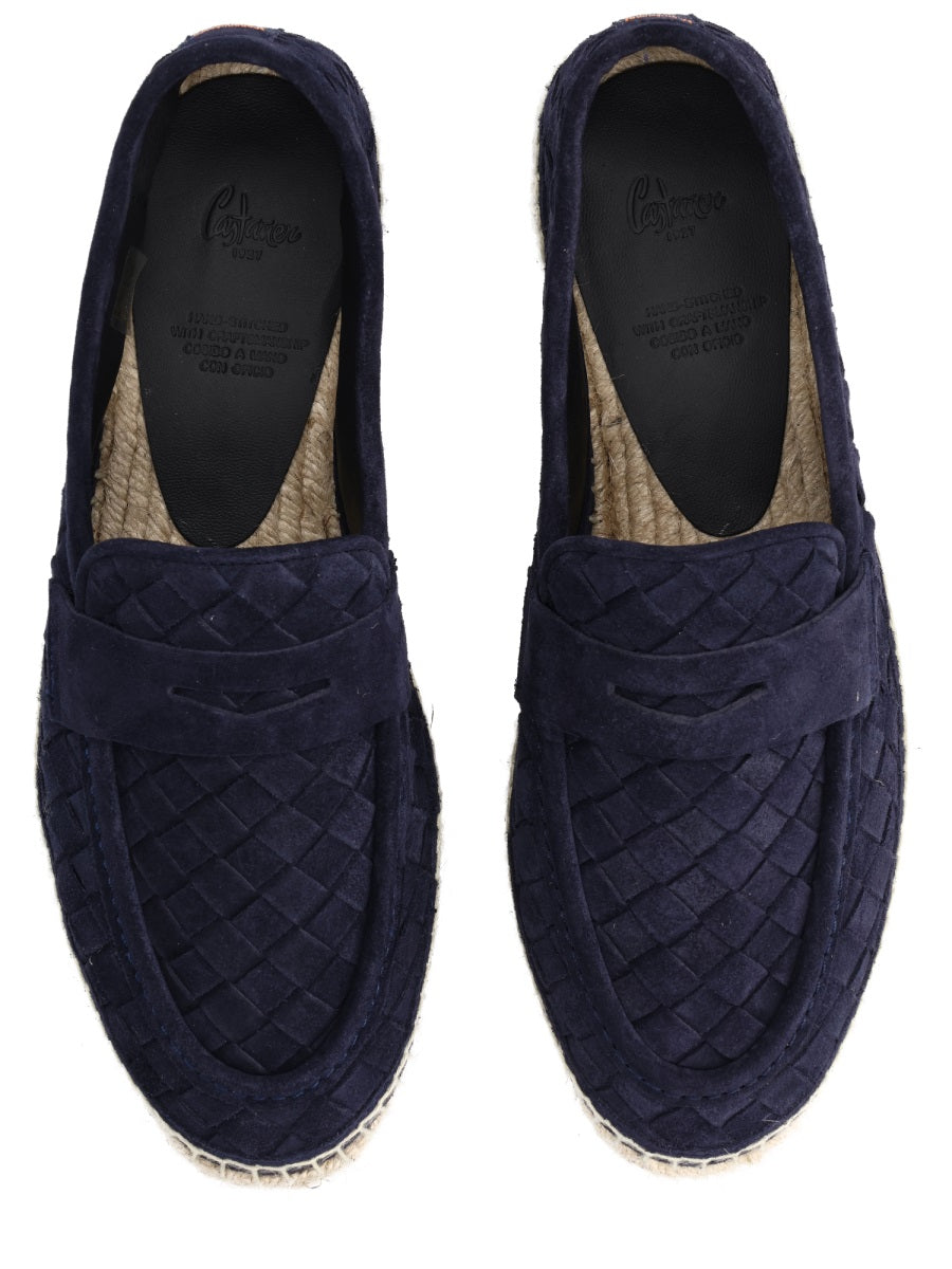 CastañEr Bovine Leather Moccasin Loafer — Blue, view 3