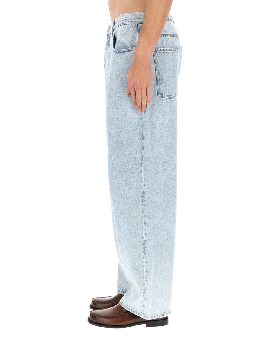 DrôLe De Monsieur Baggy Fit Cotton Jeans — Blue by Drole De Monsieur