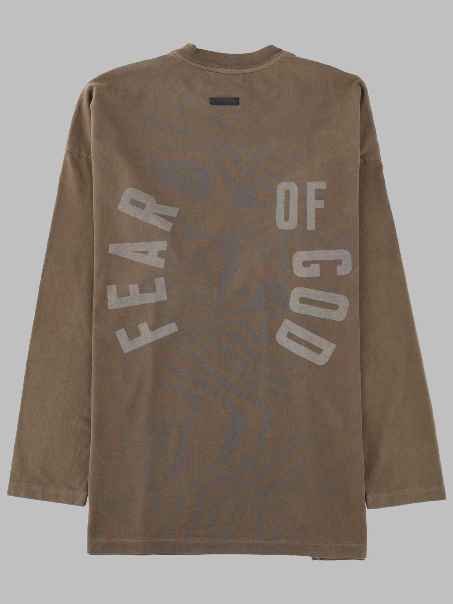 Fear Of God Baseball Long-Sleeve T-Shirt — Brown, view 2