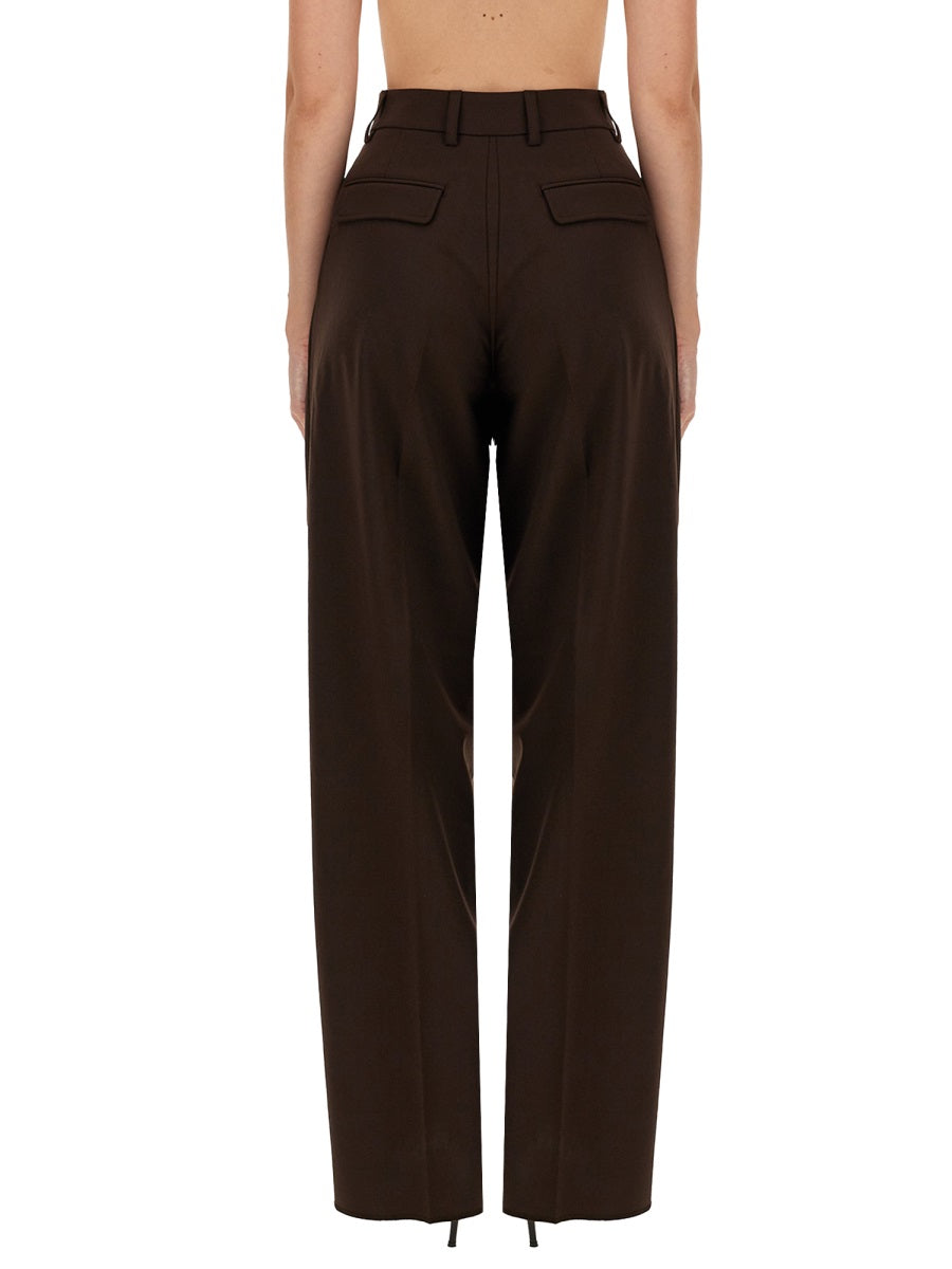 Thelatest Wool Blend Trousers — Brown, view 3