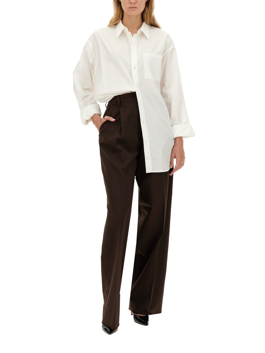 Thelatest Wool Blend Trousers — Brown, view 4