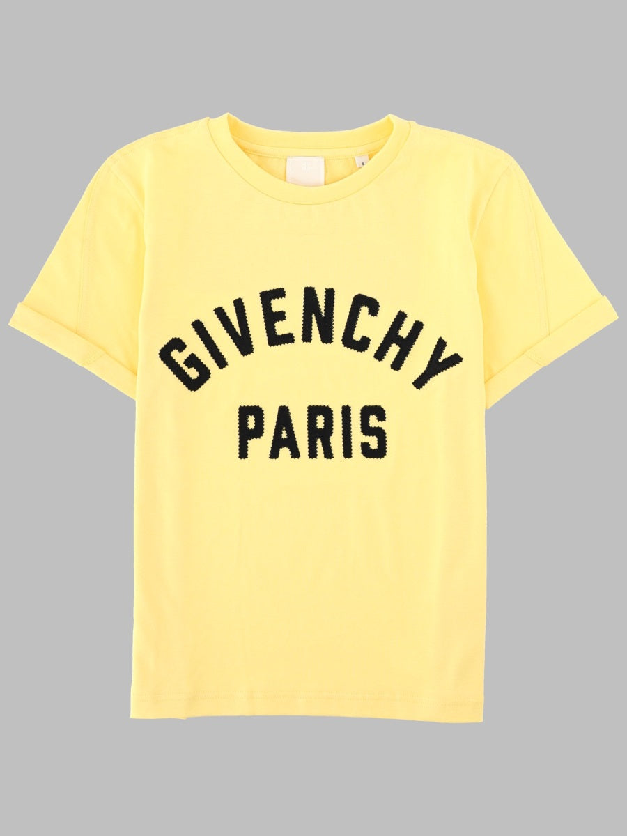 Givenchy Logo-Print Cotton T-Shirt — Yellow by Givenchy