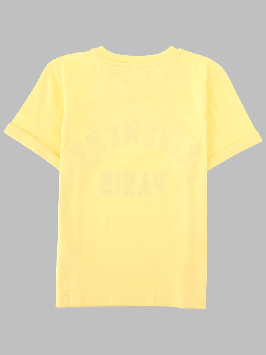 Givenchy Logo-Print Cotton T-Shirt — Yellow, view 2
