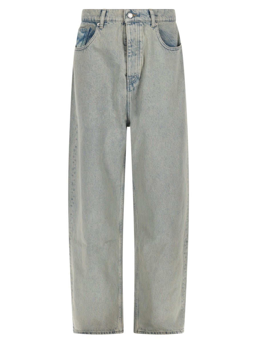 DrôLe De Monsieur Baggy Fit Cotton Jeans — Gray by Drole De Monsieur