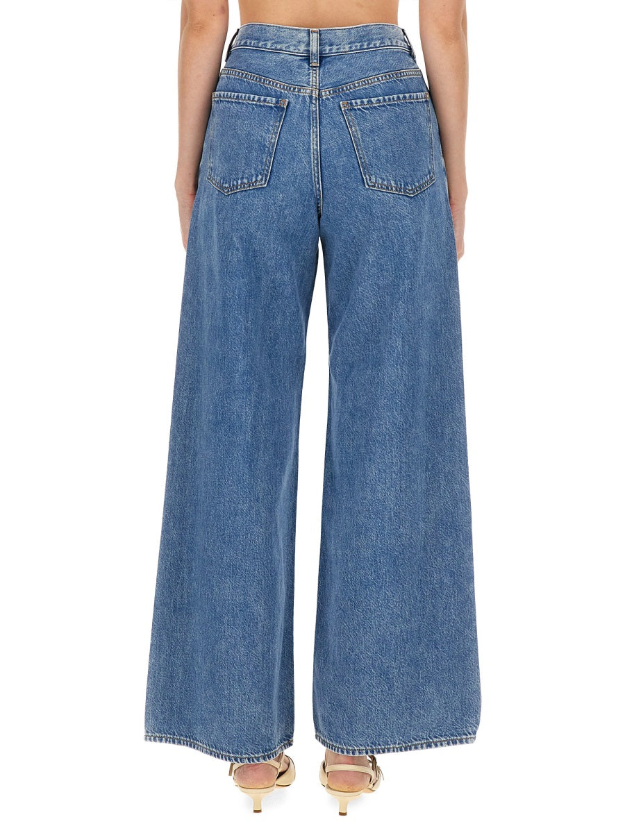 Theory High-Waist Wide-Leg Jeans — Blue by Theory