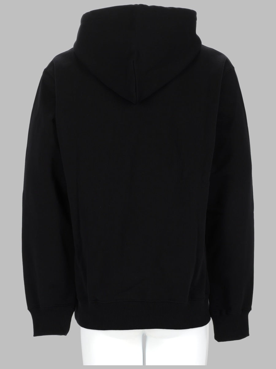 DrôLe De Monsieur Hooded Cotton Sweatshirt — Black, view 2