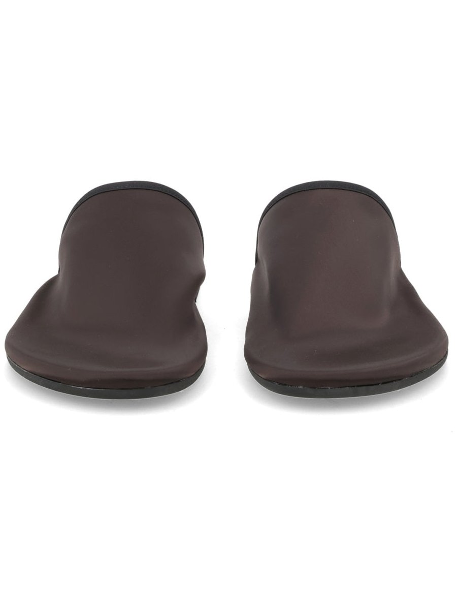 Alysi Satin Mule — Brown by Alysi