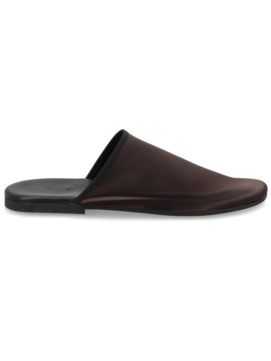 Alysi Satin Mule — Brown, view 5
